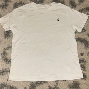 Polo by Ralph Lauren White Crewneck Tee with Navy Pony